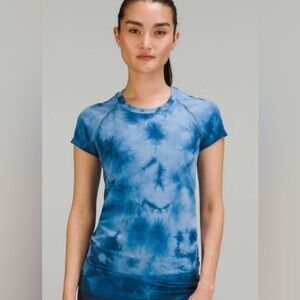 Lululemon Women’s Marble Dye Commander Swiftly Tech Short Sleeve Shirt 2.0